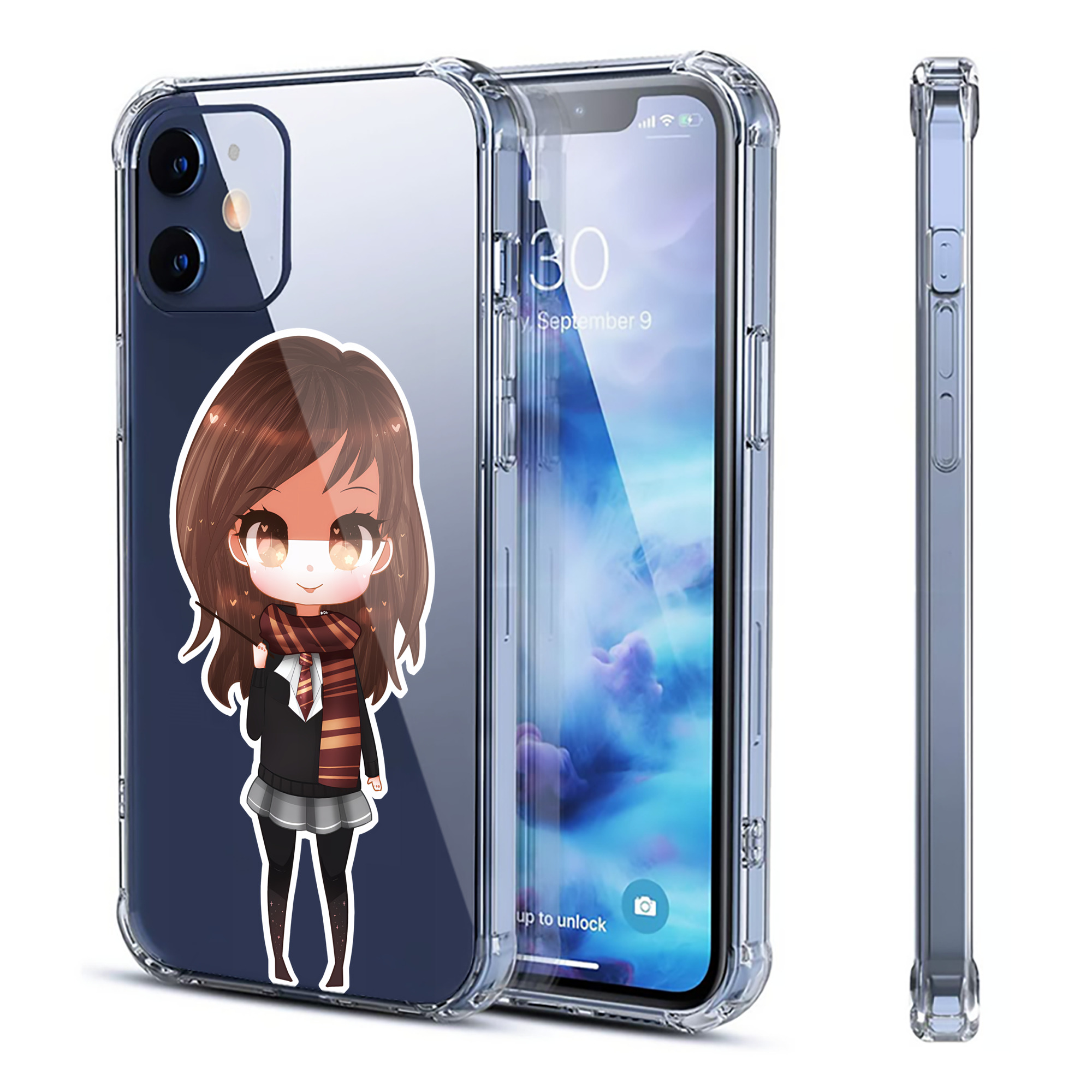 （画像用） Harry Potter ハリー・ポッターシリーズ 【iPhone 12シリーズ対応】透明スマホケース（クリアソフトケース）